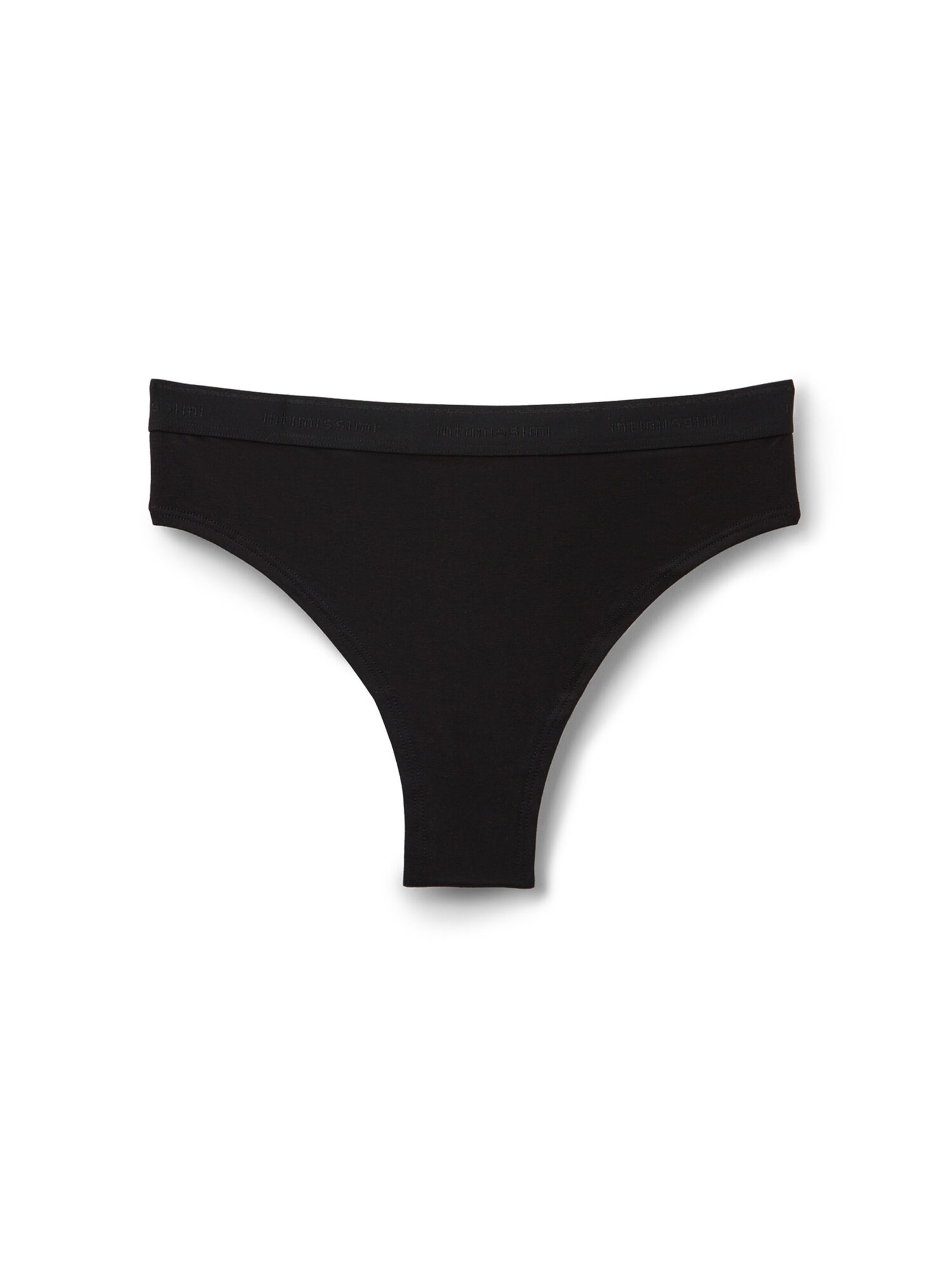 INTIMISSIMI Slip in Schwarz: Vorderseite