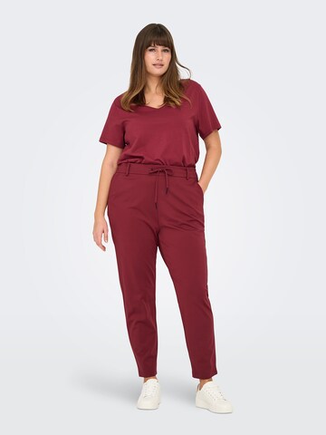 ONLY Carmakoma Конический (Tapered) Штаны 'CARGOLDTRASH CLASSIC' в Красный