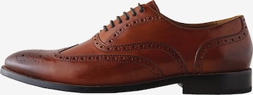 Pantofi cu șireturi de la Next pe maro: față