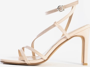 Celena Stroppesandaler 'Cai' i beige: forside