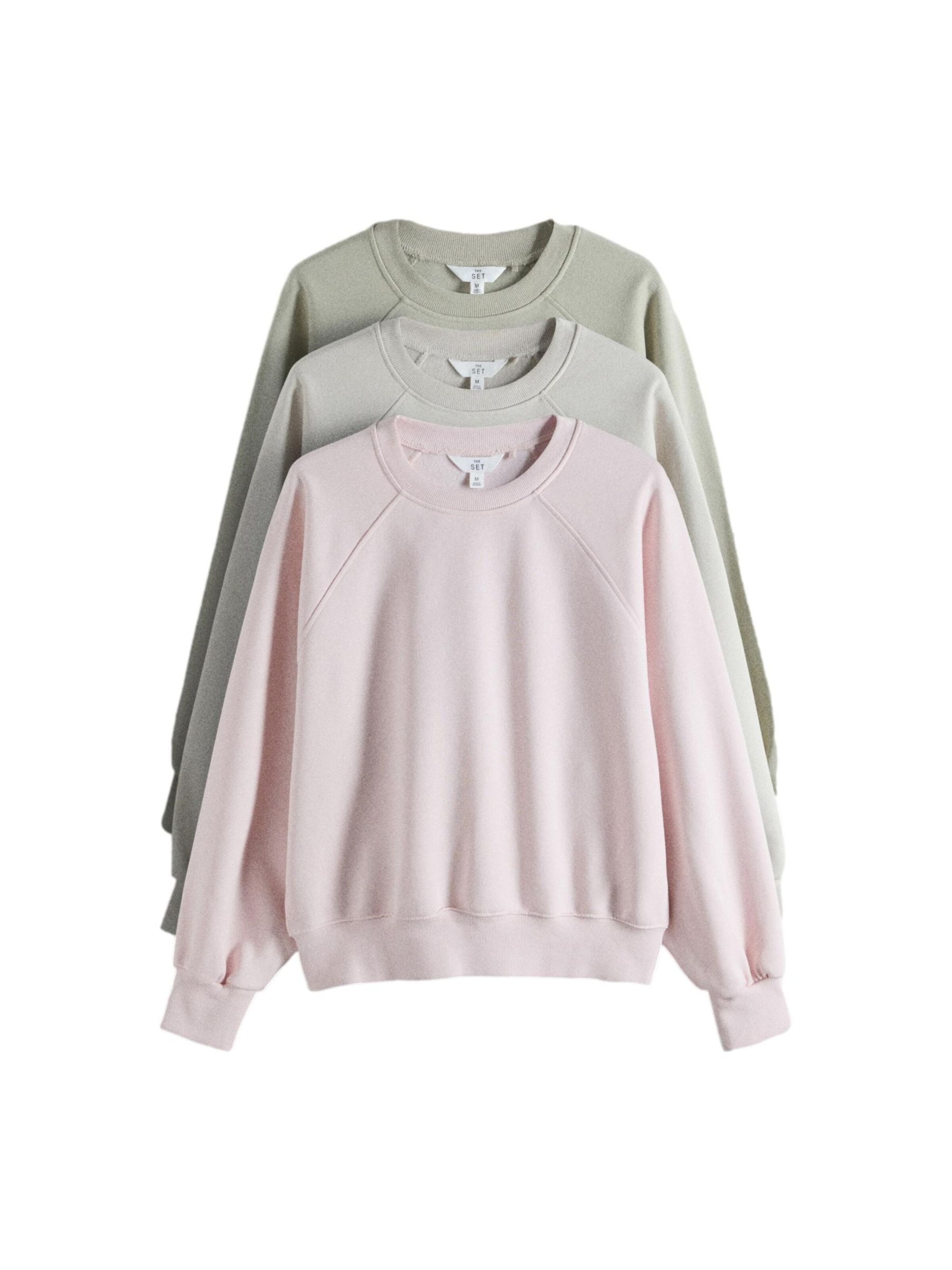 The Set Sweatshirt in Grün: Vorderseite