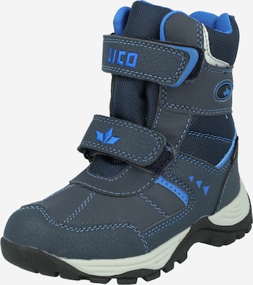 LICO Boots 'Asker' in Blue: front