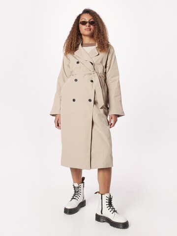 Monki Tussenmantel in Beige: voorkant