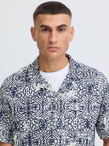 !Solid Comfort fit Button Up Shirt ' SDUwels ' in Blue