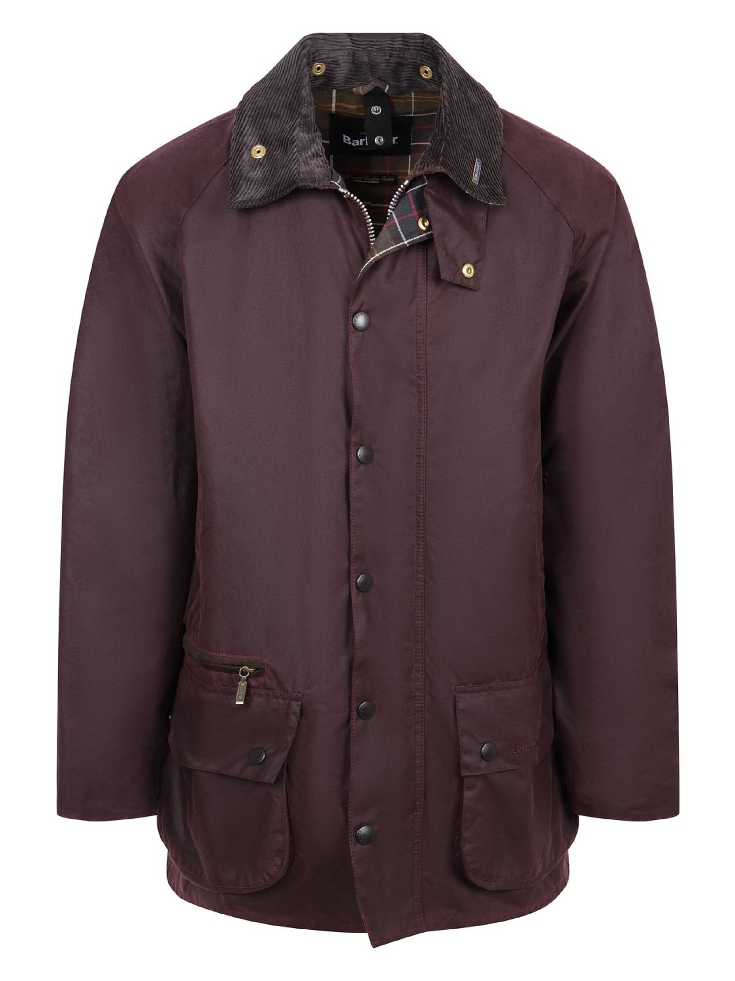 Barbour Winterjas in S in de kleur Bordeaux, Productweergave