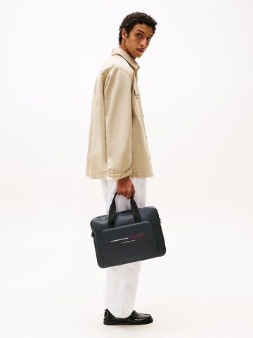 TOMMY HILFIGER Taška na notebook 'FOUNDATION' – modrá