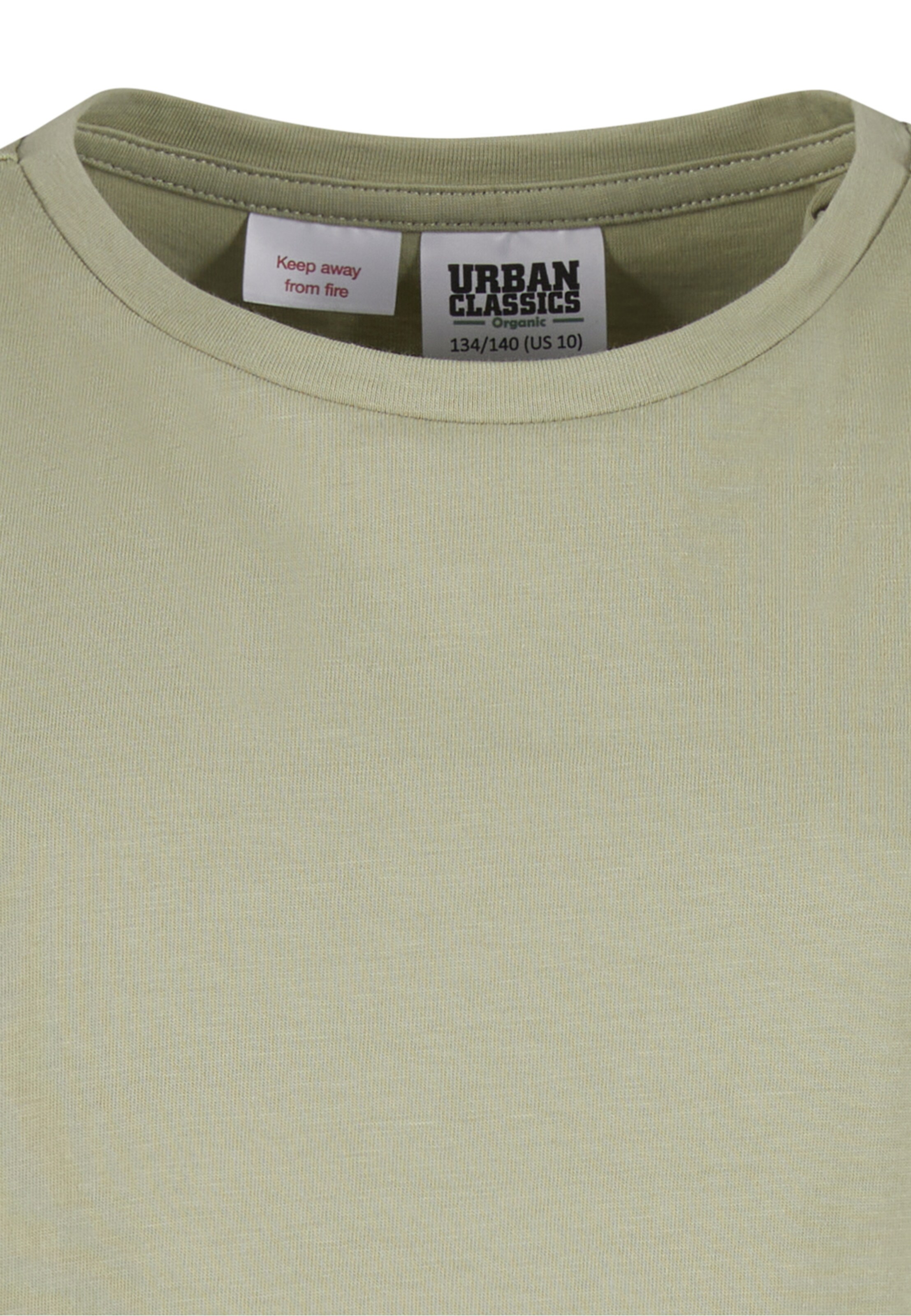 Urban Classics Kleid 'Organic Empire Valance' in Beige