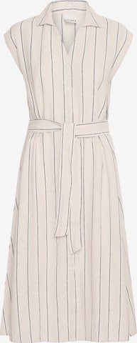 Robe-chemise 'IHLinno' ICHI en beige : devant