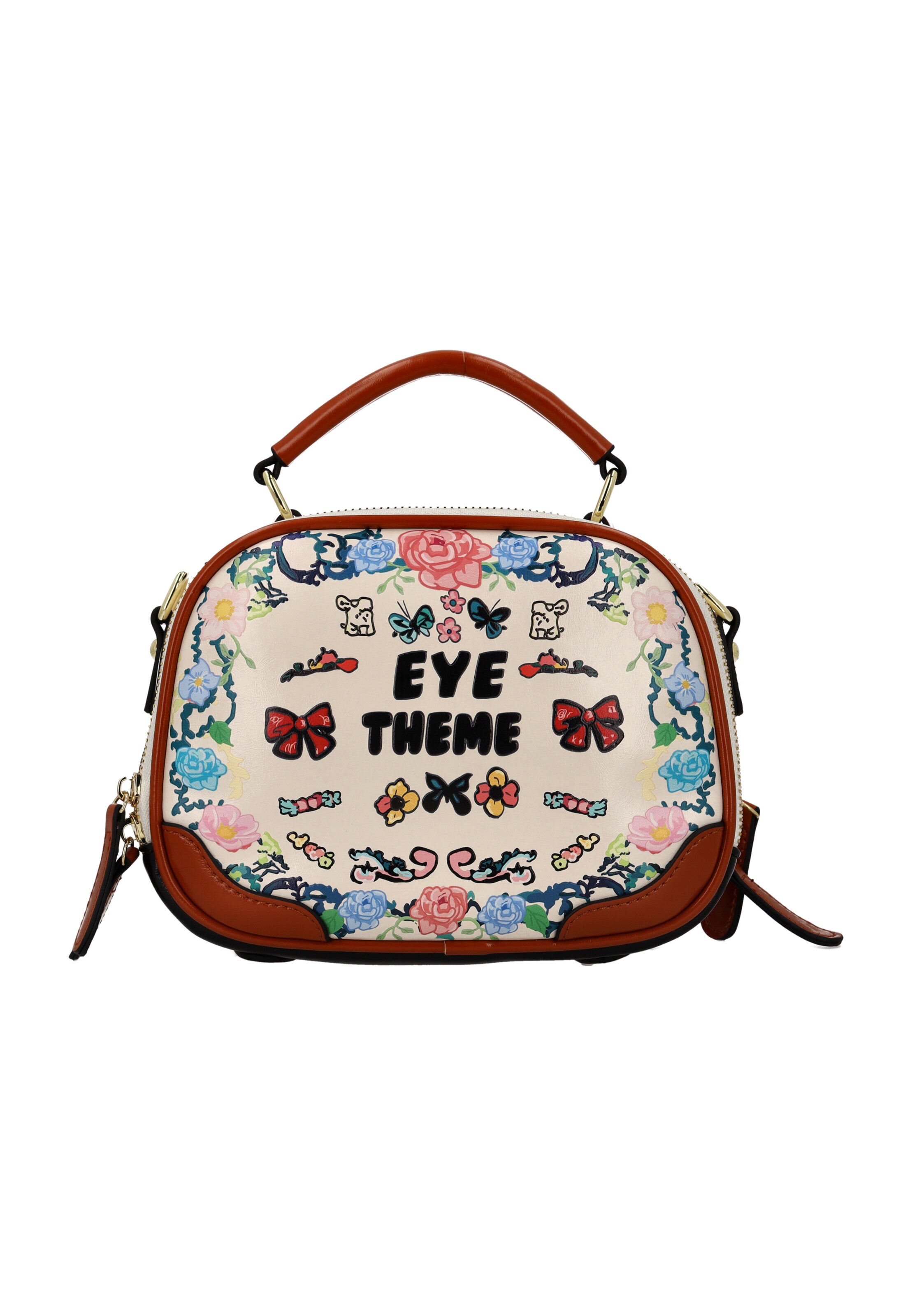 MYMO - Malas de tiracolo 'EyETHEME' em bege: frente