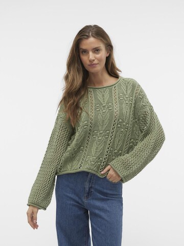 VERO MODA Pullover 'SANTORINI' i grøn: forside