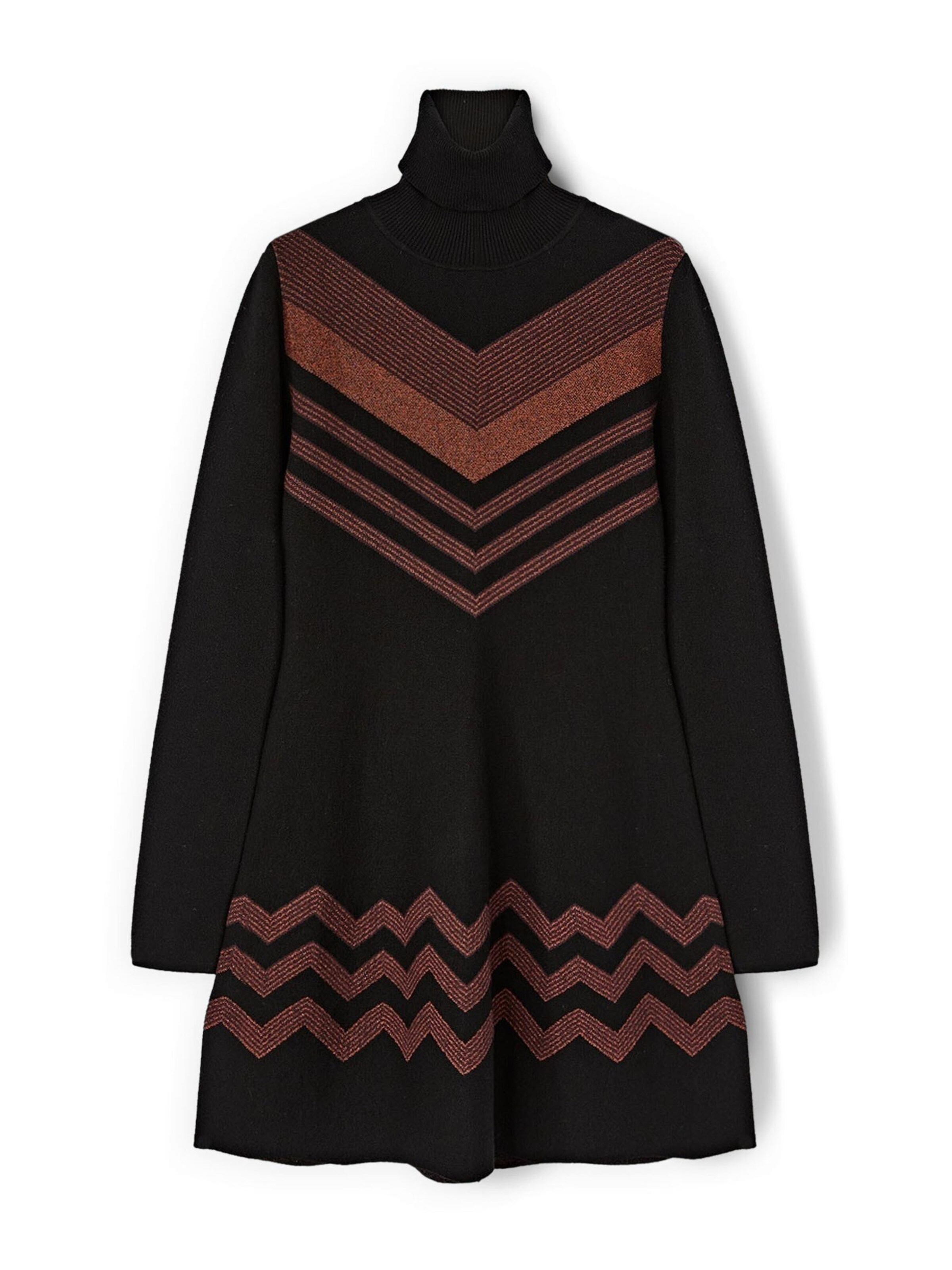 Robe MOTIVI en noir : devant