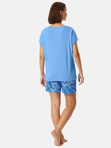 SCHIESSER Korte pyjama ' Modern Nightwear ' in Blauw