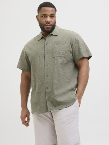 Jack & Jones Plus - Ajuste regular Camisa en verde: frente