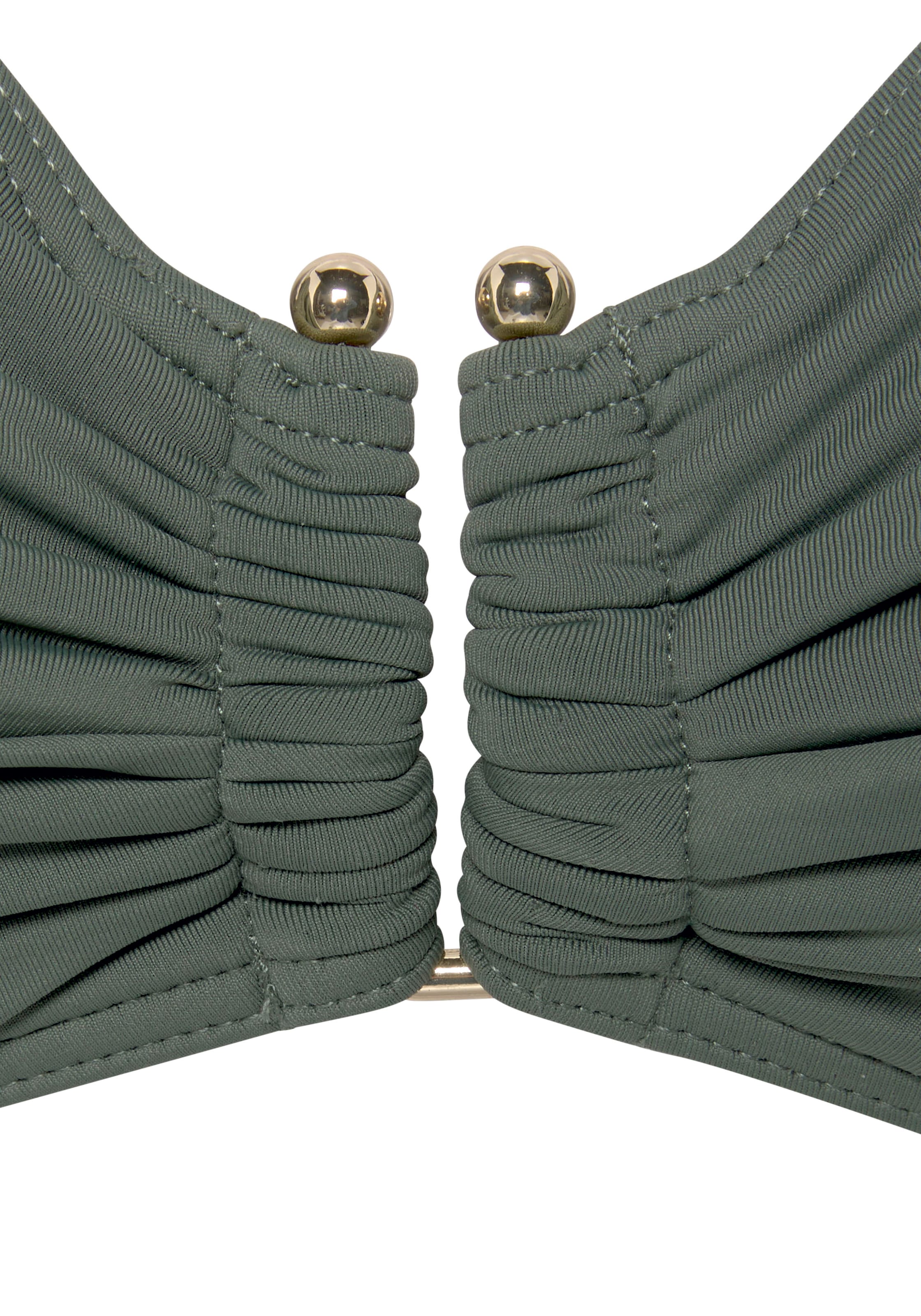 LASCANA Bustier Bikinitoppi värissä vihreä