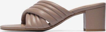 Bianco Mules 'STINE' in Brown: front