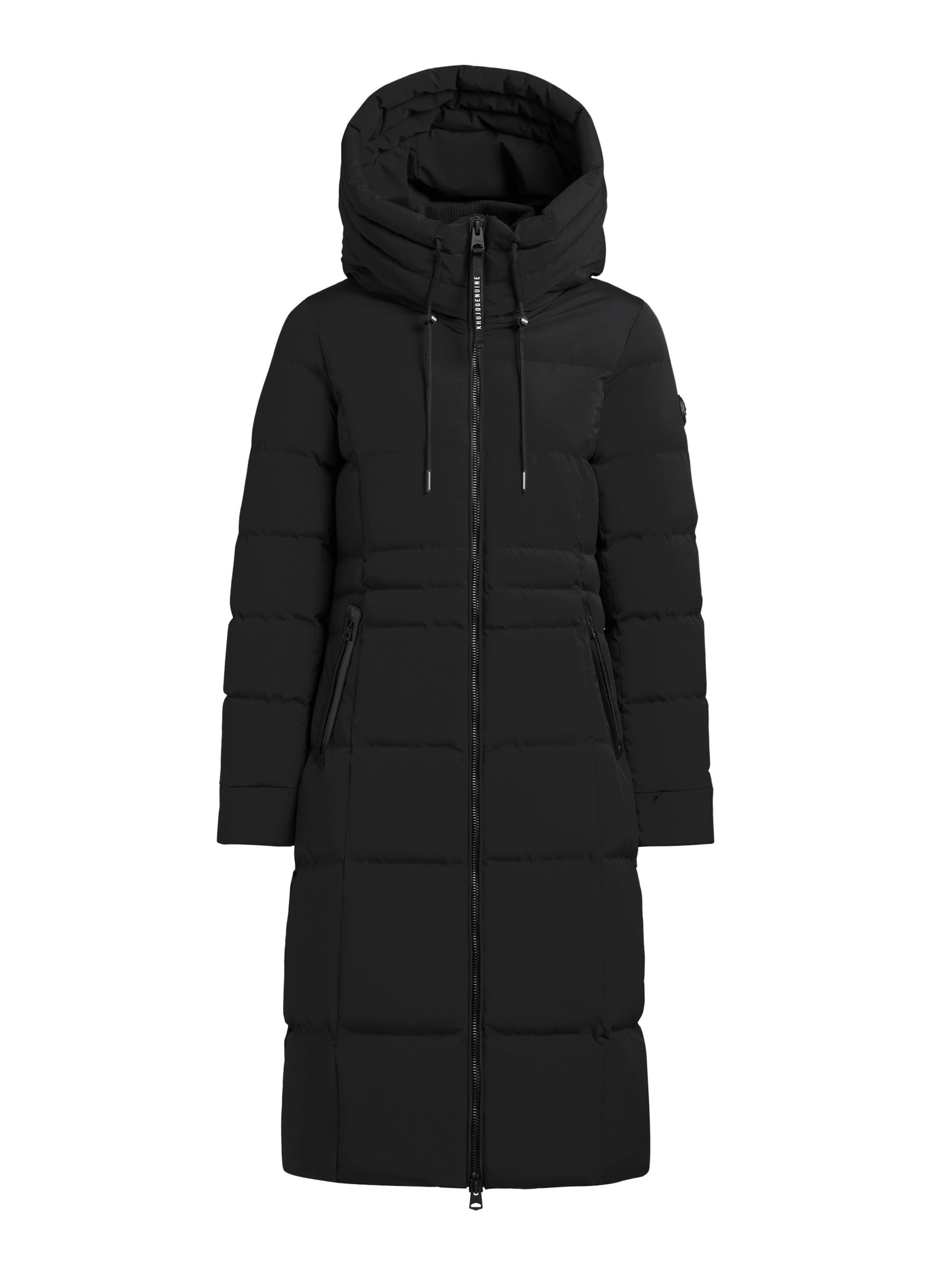 khujo Zimski plašč | črna barva: sprednja stran