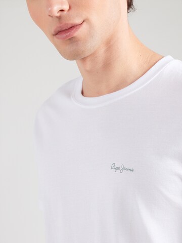 balta Pepe Jeans Marškinėliai