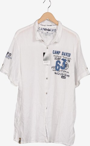 CAMP DAVID Hemd 5XL in Weiß: Vorderseite