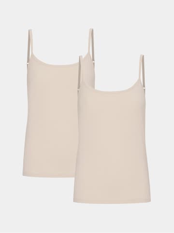 Copenhagen Bamboo Onderhemd in Beige: voorkant