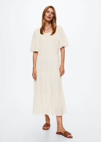 MANGO Sukienka 'Biel' w kolorze biały: przód