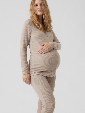 Vero Moda Maternity سترة مُحاكة بلون بيج