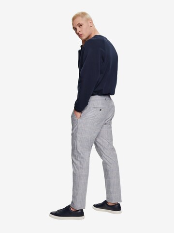 Coupe slim Pantalon à plis ESPRIT en gris