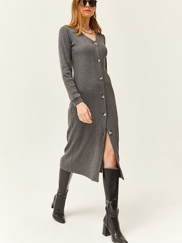 Robe-chemise olalook en gris