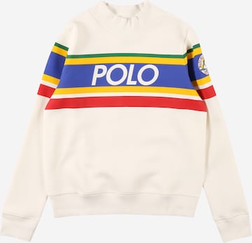 Polo Ralph Lauren Sweatshirt in White: front