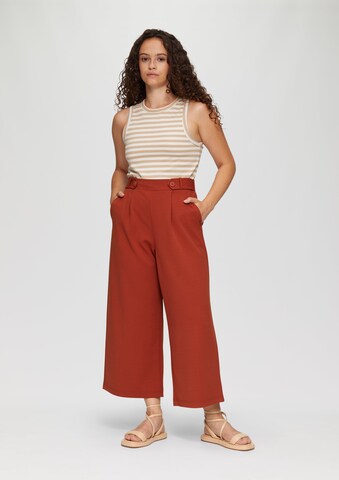 QS Wide leg Broek in Rood