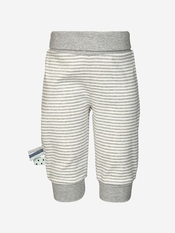 OrganicEra Regular Pants 'Organic Baby Pants with Elastic Band,  Striped' in Grey: front