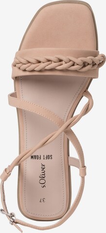 s.Oliver Strap Sandals in Beige