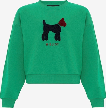 Sweat-shirt Williot en vert : devant