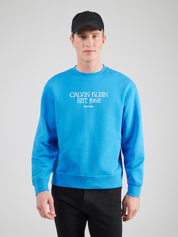 Calvin Klein Jeans - Sudadera '1968 NYC' en azul: frente