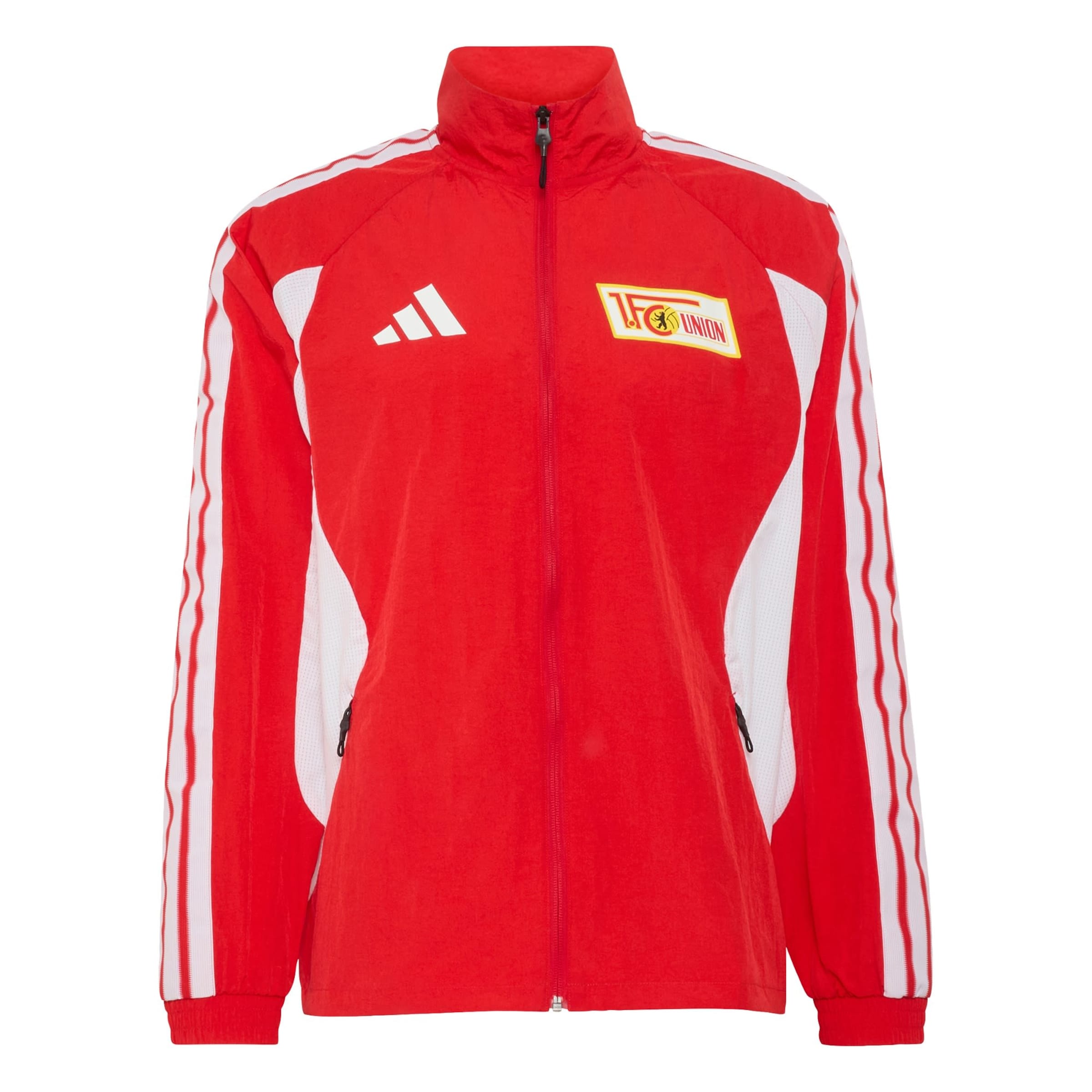 ADIDAS PERFORMANCE Sportovní bunda 'Union Berlin Anthem' – červená: přední strana
