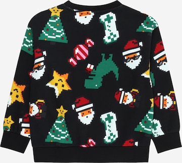 Lindex Sweatshirt 'Crazy x mas' in Schwarz