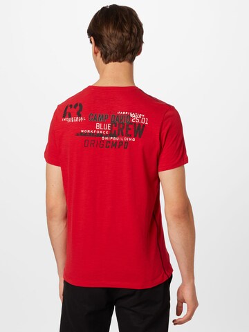 Maglietta 'Shipyard' di CAMP DAVID in rosso