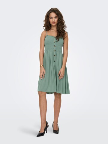 ONLY Letní šaty 'Annika' – zelená: přední strana
