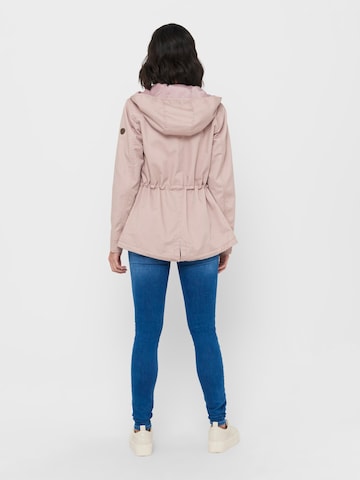 Parka mi-saison 'Lorca' ONLY en rose