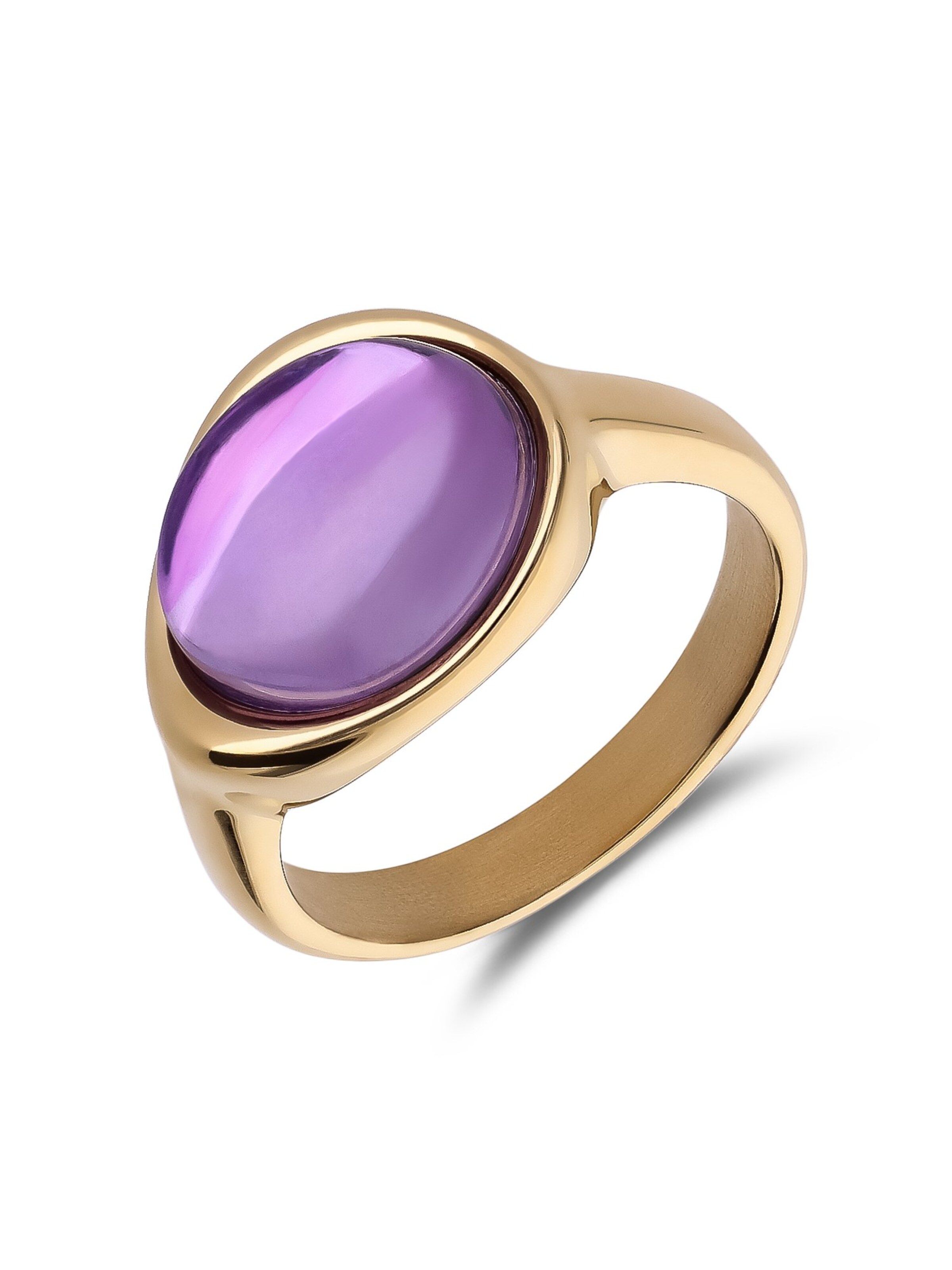 Lucardi Ring in Gold: Vorderseite