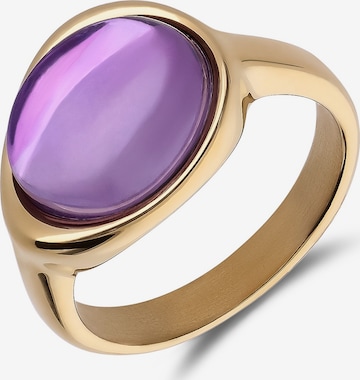 Lucardi Ring in Goud: voorkant