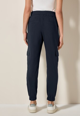 CECIL Tapered Cargohose in Blau