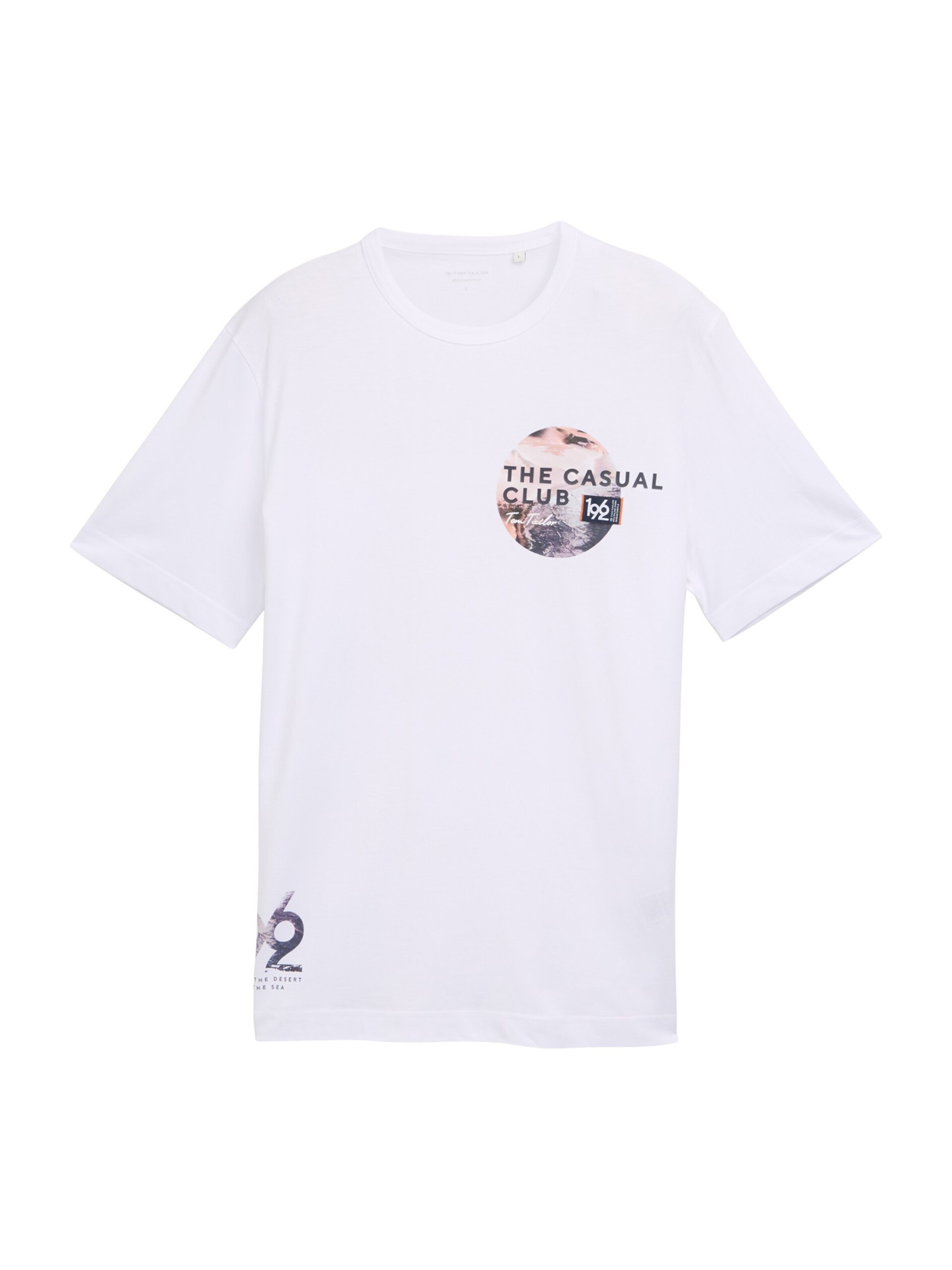 TOM TAILOR Koszulka w kolorze biały: przód