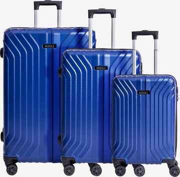 Ensemble de bagages Redolz en bleu : devant