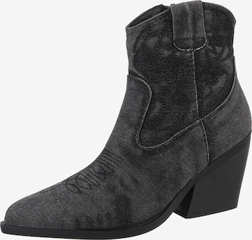 Ital-Design Cowboy Boots in Black: front