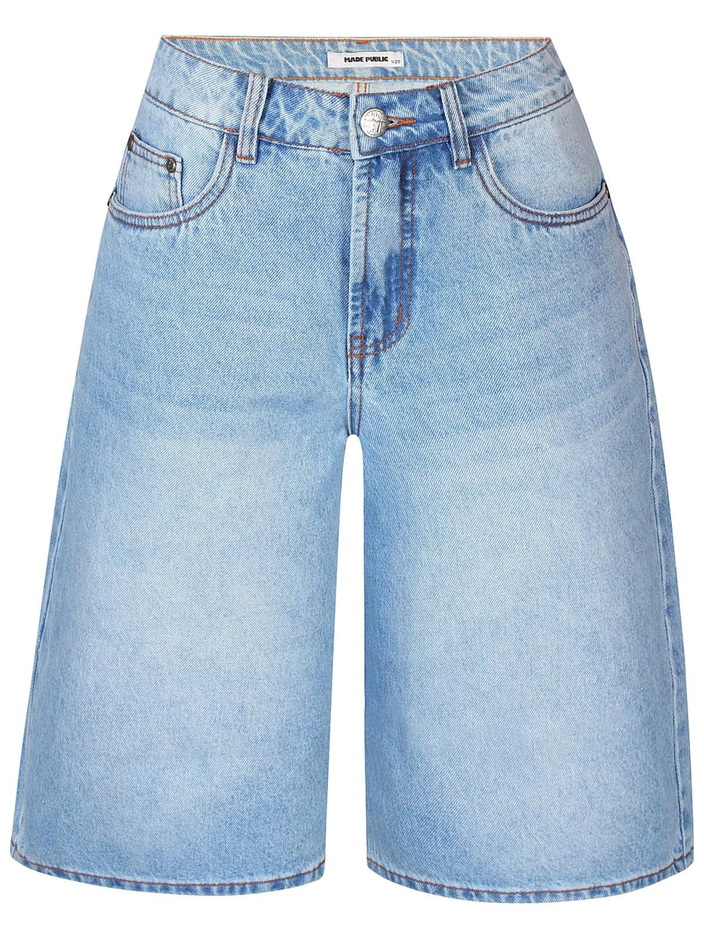 Made Public Wide Leg Jeans 'Nova 004' i blå: forside