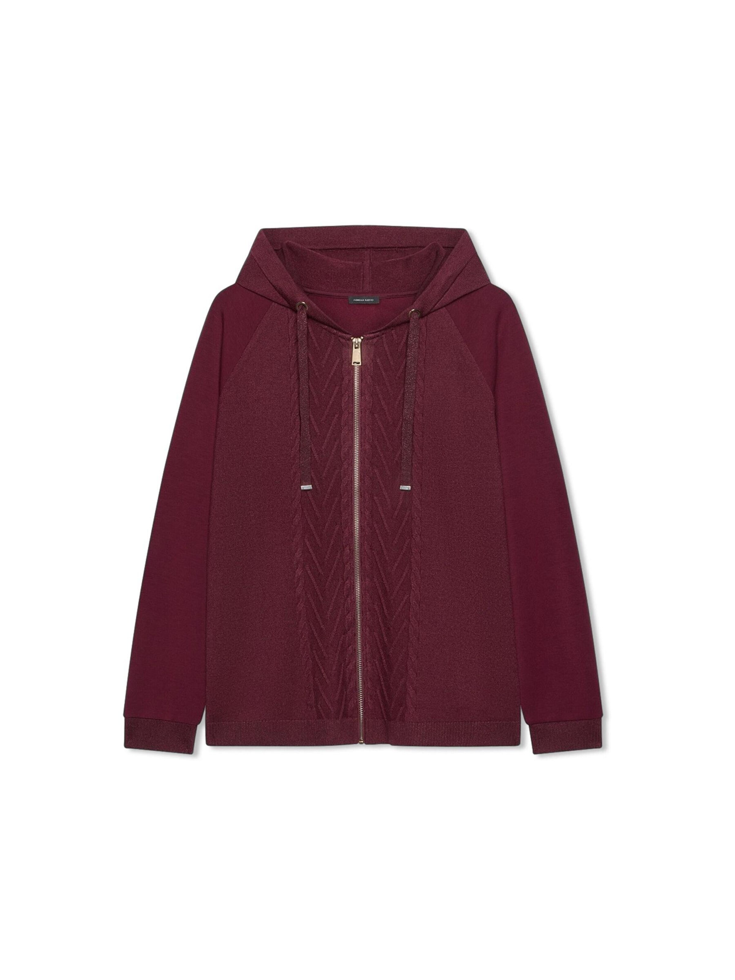Veste de survêtement Fiorella Rubino en rouge : devant