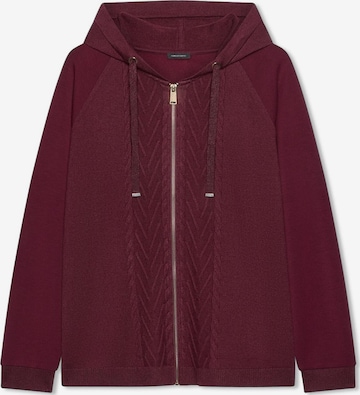Fiorella Rubino Sweatvest in Rood: voorkant