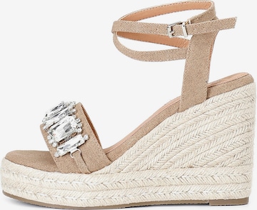 Sandalo di CAFè NOIR in marrone: frontale