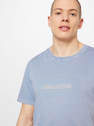 Zadig & Voltaire Tričko 'TED BLASON' – modrá