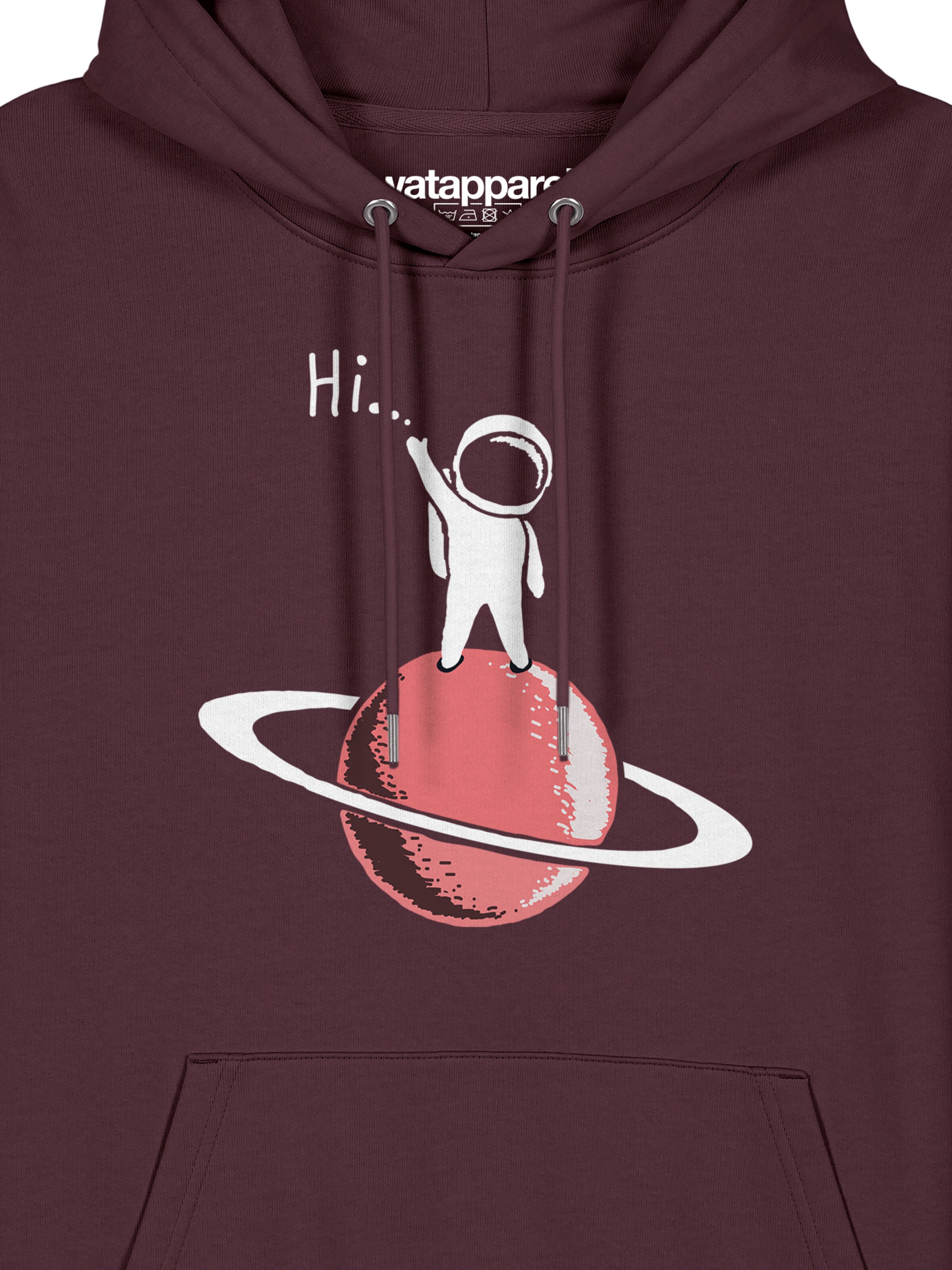 Sweat-shirt 'Astronaut says Hi' Watapparel en rouge